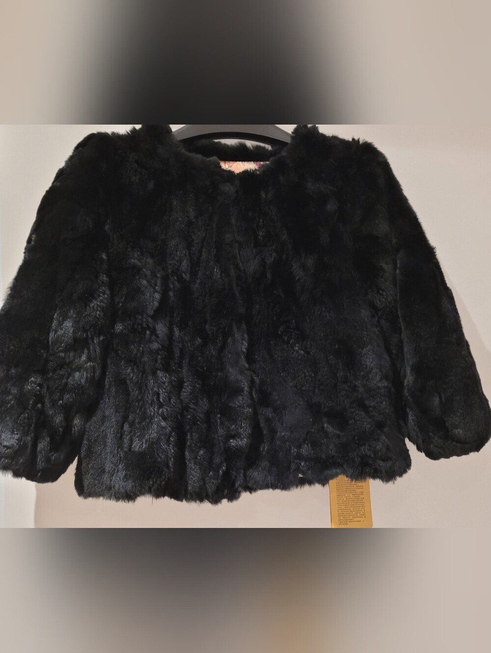 Real Rabbit Fur Short Cardigan